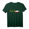Mecklenburg-Vorpommern Flagge Herzschlag EKG T-Shirt – Lustiges Rostock Geschenk für Heimat- und Ostseeliebhaber