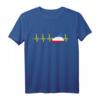 Mecklenburg-Vorpommern Flagge Herzschlag EKG T-Shirt – Lustiges Rostock Geschenk für Heimat- und Ostseeliebhaber