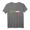 Mecklenburg-Vorpommern Flagge Herzschlag EKG T-Shirt – Lustiges Rostock Geschenk für Heimat- und Ostseeliebhaber