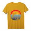 Meer Strand Urlaub Sonnenuntergang Retro Vintage Delphin T-Shirt für Kinder und Erwachsene – Perfekt für Urlaubsreisen, Bootstouren und Meerliebhaber
