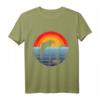 Meer Strand Urlaub Sonnenuntergang Retro Vintage Delphin T-Shirt für Kinder und Erwachsene – Perfekt für Urlaubsreisen, Bootstouren und Meerliebhaber