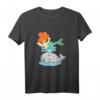 Lustiges Meerjungfrau auf Wal T-Shirt für Kinder - Süßes Meerestier Cartoon mit Fontäne, perfekt als Geschenkidee