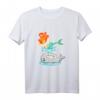 Lustiges Meerjungfrau auf Wal T-Shirt für Kinder - Süßes Meerestier Cartoon mit Fontäne, perfekt als Geschenkidee