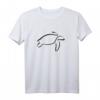 Turtle Line Art Reptilien-Haustier & Meeresleben T-Shirt | Natur Liebe & Wildlife Design