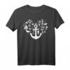 Norddeutsches Herz Anker Hafen Küste Meer T-Shirt – Perfektes Geschenk für Norddeutsche, Freunde des Nordens & Meeresliebhaber