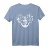Norddeutsches Herz Anker Hafen Küste Meer T-Shirt – Perfektes Geschenk für Norddeutsche, Freunde des Nordens & Meeresliebhaber