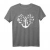 Norddeutsches Herz Anker Hafen Küste Meer T-Shirt – Perfektes Geschenk für Norddeutsche, Freunde des Nordens & Meeresliebhaber