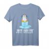 Lustiges Pinguin T-Shirt mit Eiswürfel-Motiv - Perfekt für Sommer, Geburtstage, Weihnachten & als Geschenk für Tierliebhaber