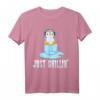 Lustiges Pinguin T-Shirt mit Eiswürfel-Motiv - Perfekt für Sommer, Geburtstage, Weihnachten & als Geschenk für Tierliebhaber