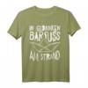 In Gedanken Barfuß am Strand T-Shirt - Für Fernweh, Reise- und Meerliebhaber mit niedlichem Papierboot Design