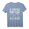 In Gedanken Barfuß am Strand T-Shirt - Für Fernweh, Reise- und Meerliebhaber mit niedlichem Papierboot Design