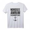 Nordsee Amrum Fischbrötchen Moin Strand Meer Norden Anker T-Shirt – Perfektes Geschenk für Küsten- und Meerliebhaber, Urlaub & Strand Fans