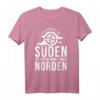Das Schönste Im Süden Ist Der Heimweg Nach Norden T-Shirt – Lustiges Norddeutschland Geschenk für Nordsee-Urlauber und Touristen