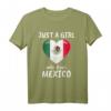 Just A Girl Who Loves Mexico T-Shirt – Lustiges Mexiko Outfit für Damen, Mädchen & Kinder als Geschenk für Fußball, Reisen & Urlaubsbegeisterte