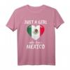 Just A Girl Who Loves Mexico T-Shirt – Lustiges Mexiko Outfit für Damen, Mädchen & Kinder als Geschenk für Fußball, Reisen & Urlaubsbegeisterte