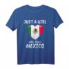 Just A Girl Who Loves Mexico T-Shirt – Lustiges Mexiko Outfit für Damen, Mädchen & Kinder als Geschenk für Fußball, Reisen & Urlaubsbegeisterte