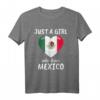Just A Girl Who Loves Mexico T-Shirt – Lustiges Mexiko Outfit für Damen, Mädchen & Kinder als Geschenk für Fußball, Reisen & Urlaubsbegeisterte