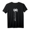 Minimalistisches Vintage Palmen Backpacker Reise T-Shirt – Perfektes Urlaubs-Outfit für Weltreisende, Camper und Traveller