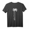 Minimalistisches Vintage Palmen Backpacker Reise T-Shirt – Perfektes Urlaubs-Outfit für Weltreisende, Camper und Traveller