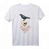 Rabe und Totenkopf für Literatur Liebhaber T-Shirt - Gothic, Horror & Edgar Allan Poe Geschenk für Fans