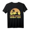 HapKoala Lilo & Stitch Surf More Worry Less Retro Portrait T-Shirt - Officially Licensed Fanartikel