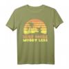 HapKoala Lilo & Stitch Surf More Worry Less Retro Portrait T-Shirt - Officially Licensed Fanartikel