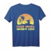 HapKoala Lilo & Stitch Surf More Worry Less Retro Portrait T-Shirt - Officially Licensed Fanartikel