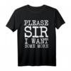 Charles Dickens Please Sir I Want Some More T-Shirt – Klassisch geschnitten, literarisches Zitat für Literaturfans