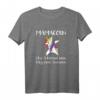 Mamacorn Like A Mom Only More Awesome Dabbing Unicorn T-Shirt – Lustiges Geschenk für Mütter, Beste Mama Ever