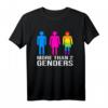 LGBTQ+ Flag T-Shirt – There Are More Than 2 Genders, Zeige deine Vielfalt und unterstütze Gleichberechtigung