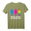 LGBTQ+ Flag T-Shirt – There Are More Than 2 Genders, Zeige deine Vielfalt und unterstütze Gleichberechtigung