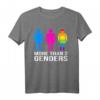 LGBTQ+ Flag T-Shirt – There Are More Than 2 Genders, Zeige deine Vielfalt und unterstütze Gleichberechtigung