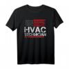 HVAC Technician USA American Flag T-Shirt – Perfektes Geschenk für Heizungs- und Klimaanlagen-Profis zu Geburtstag & Weihnachten