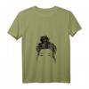 Damen Girl with Bun Lustiges Friseur Grafik T-Shirt mit V-Ausschnitt – Perfekt für Haarstylisten, Kosmetologielehrer und Friseurfans