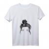 Damen Girl with Bun Lustiges Friseur Grafik T-Shirt mit V-Ausschnitt – Perfekt für Haarstylisten, Kosmetologielehrer und Friseurfans
