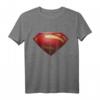 Strukturiertes DC Man Of Steel-Logo T-Shirt – Das perfekte Geschenk für DC Fans, Superhelden-Enthusiasten & Geburtstagsüberraschung