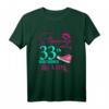Lustiges rosa T-Shirt zum 33. Geburtstag für Frauen - Vintage Retro Geschenkidee für Oma, Schwester, Mutter & Freundinnen