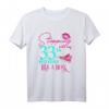 Lustiges rosa T-Shirt zum 33. Geburtstag für Frauen - Vintage Retro Geschenkidee für Oma, Schwester, Mutter & Freundinnen