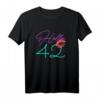 Lustiges rosa Damen T-Shirt zum 42. Geburtstag - Vintage Retro Geschenkidee für Oma, Mutter, Schwester & Freundinnen