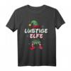 Lustiges Elfe Weihnachtsoutfit Partnerlook T-Shirt – Perfekt für Weihnachten, Familien & Paare, Festliche Weihnachtskostüme