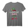Lustiges Elfe Weihnachtsoutfit Partnerlook T-Shirt – Perfekt für Weihnachten, Familien & Paare, Festliche Weihnachtskostüme