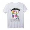 Aunticorn Like Normal Aunt But More Awesome Dabbing Unicorn T-Shirt – Trendiges Geschenk für Unicorn-Liebhaber, Tänzerinnen & Tanten