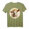 Niedliches Baby-Kuh-Kalb T-Shirt mit Sonnenblumen - Aquarell-Bauernhof-Design für Tierliebhaber, Mädchen & Frühlingsliebhaber