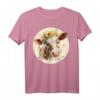 Niedliches Baby-Kuh-Kalb T-Shirt mit Sonnenblumen - Aquarell-Bauernhof-Design für Tierliebhaber, Mädchen & Frühlingsliebhaber