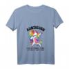 Damen Aunticorn Like Normal Aunt But More Awesome Dabbing Unicorn T-Shirt mit V-Ausschnitt – Perfekt für Unicorn-Liebhaber, Tanzfans & Geschenkideen