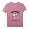 Damen Aunticorn Like Normal Aunt But More Awesome Dabbing Unicorn T-Shirt mit V-Ausschnitt – Perfekt für Unicorn-Liebhaber, Tanzfans & Geschenkideen