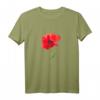 Poppy Red Poppy Flower Aquarell Gartenkunst T-Shirt – Wunderschöne Mohnblumen Grafik, Perfekt als Muttertagsgeschenk & Gartendeko