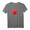 Poppy Red Poppy Flower Aquarell Gartenkunst T-Shirt – Wunderschöne Mohnblumen Grafik, Perfekt als Muttertagsgeschenk & Gartendeko