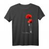 Protect Nature T-Shirt mit roten Mohnblumen und Biene – Für Naturschützer, Biodiversität & Klimaschutz