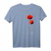 Protect Nature T-Shirt mit roten Mohnblumen und Biene – Für Naturschützer, Biodiversität & Klimaschutz